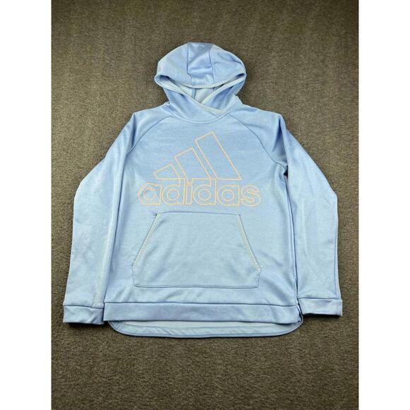 Adidas Light Blue Womens Hoodie Size Small - Picture 1 of 5